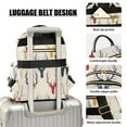 thumbnail image 4 of Print Antlers Deer Head Travel Laptop Backpack Casual Daypack Lightweight Bookbag Compartment for Business, 4 of 7