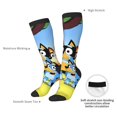 thumbnail image 5 of Saiise Bluey Funny Socks Men Women Boys Kids Adults Novelty Graphic Crew Tube Socks Crazy Design Casual Dress Socks for Sports,Running,Travel, 5 of 7