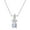 White3, variant on Genuine Garnet Gemstone 925 Sterling Silver Pendant Necklace with 18 Inch Cable Chain