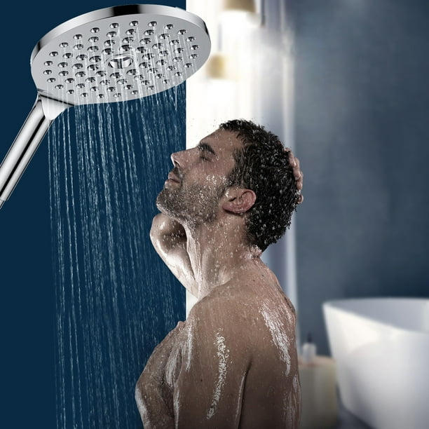 RnemiTeamo Shower Head HighPressure Handheld Showerhead Hard Water