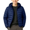 thumbnail image 2 of Cethrio Boys Puffer Jackets, Long Sleeve Zip up Warm Casual Winter Outerwear with Pockets Navy Size 9-10T, 2 of 5