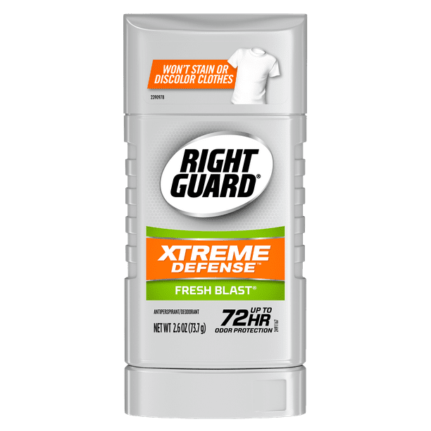 Right Guard Xtreme Defense Antiperspirant Deodorant Invisible Solid