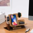 thumbnail image 2 of Organizador de madera con diseño Jack Cube para iPhone iWatch, 2 of 6