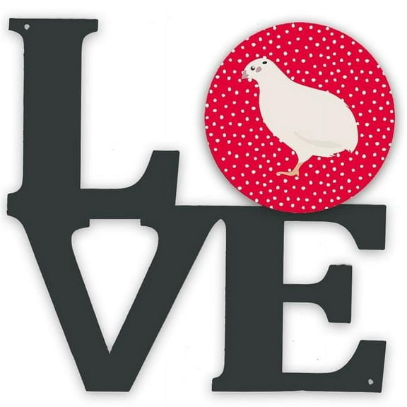 Texas Quail Love Metal Wall Artwork LOVE