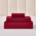 thumbnail image 6 of 4-Piece Solid Color Bed Sheet Set, Soft Bedroom Bedding Set with Multiple Neutral Color Options, 6 of 6