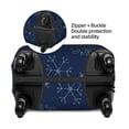 thumbnail image 2 of Rateoe Snowflake Dark Blue Printed Luggage Cover, Suitcase Protector Fits 18-32 Inch Luggage-Large, 2 of 7