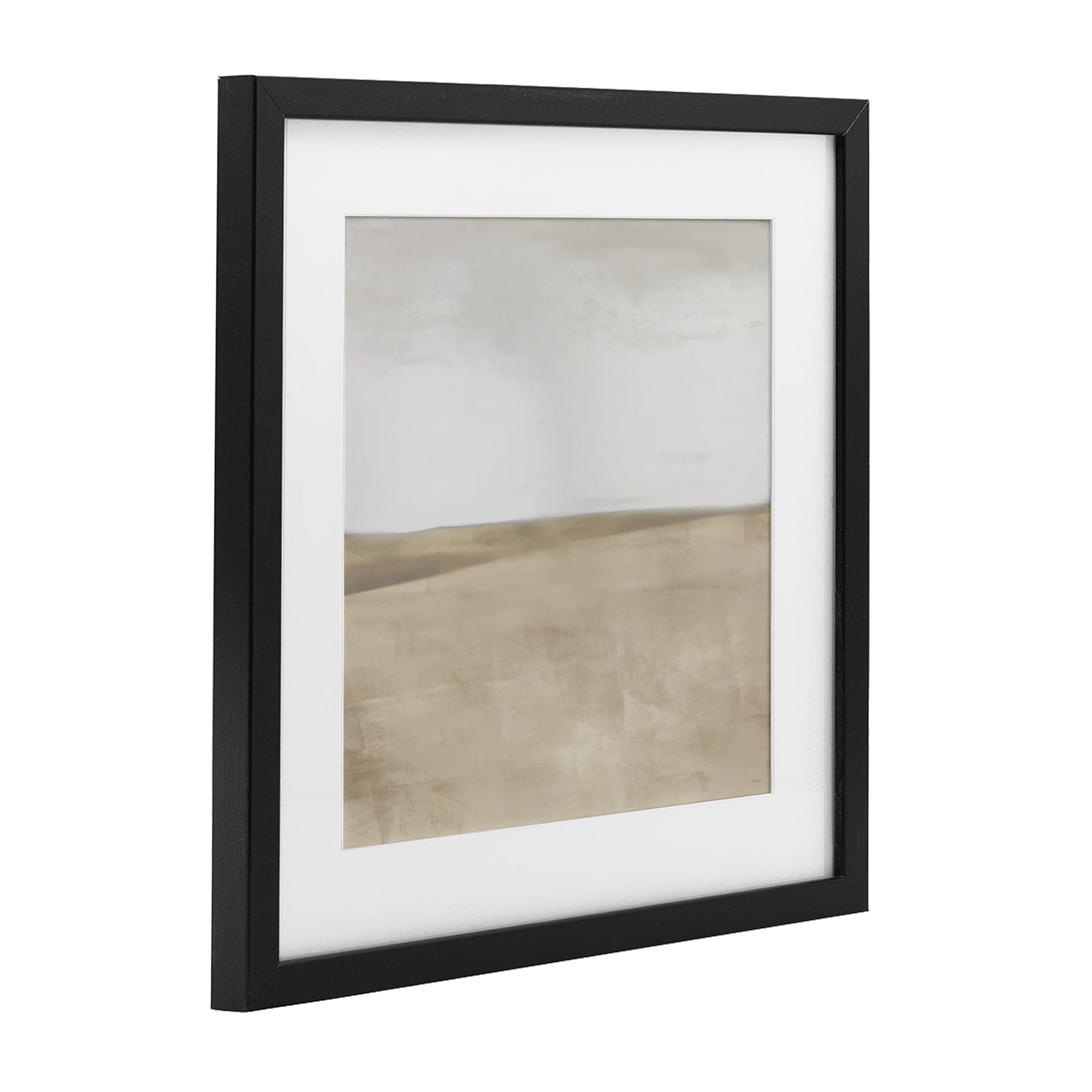 Stupell Industries Muted Smooth Hills Black Framed Print Under Glass, design by Dan Meneely