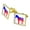Gold, variant on Democrat Donkey Liberal America Political Party Square Cufflink Set - Silver or Gold