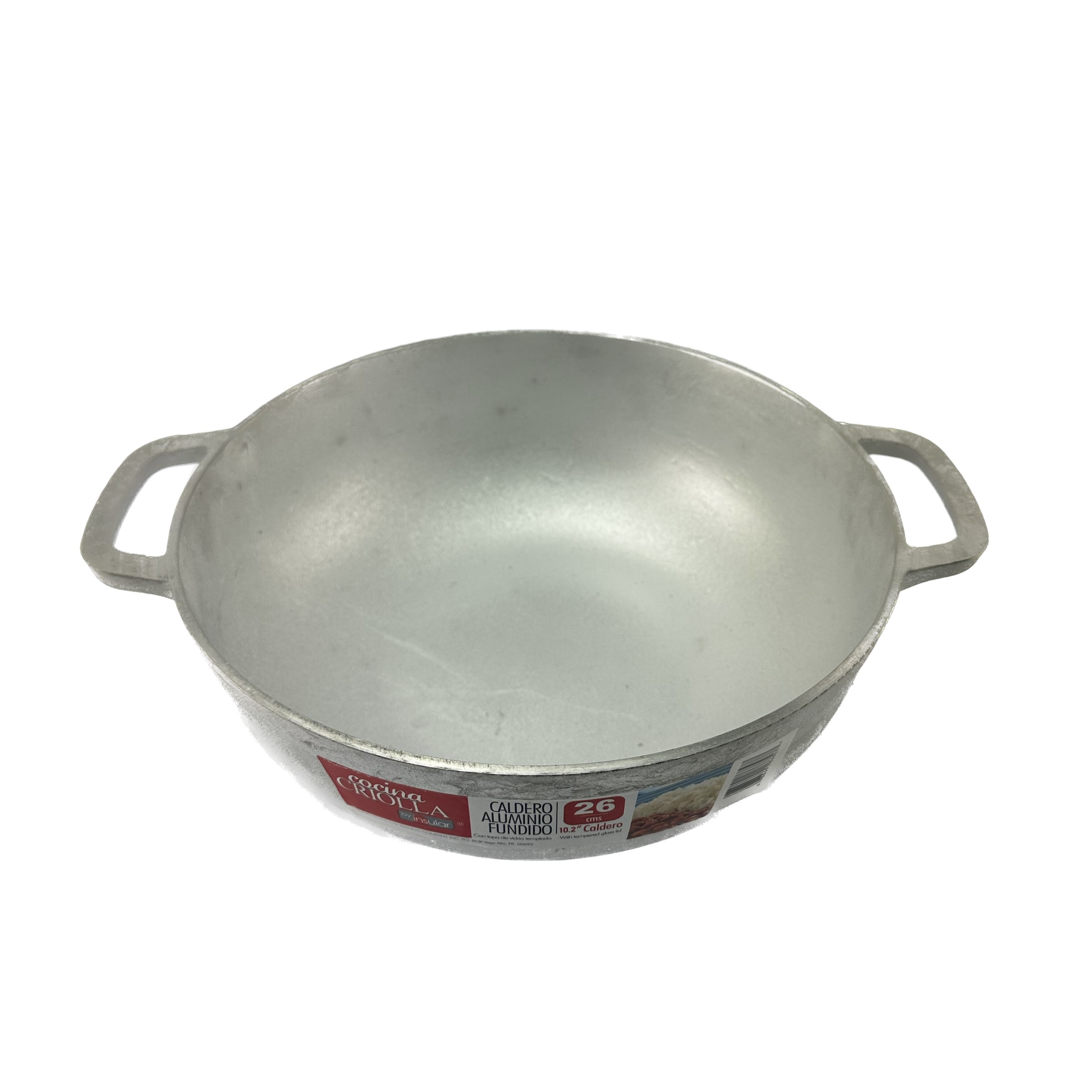 Cocina Criolla 26cm Aluminum Caldero with Glass Lid