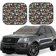 thumbnail image 6 of Kdxio Autumn Forest Print 2-Piece Sun Shade Front Windshield - Foldable Car Front Window Sunshades for Most Sedans SUV Truck, 6 of 6