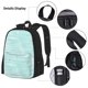 thumbnail image 3 of Disketp Blue Bright Mochila Estampada de Gran Capacidad con Lonchera y Estuche, Set de 3 Piezas para Estudiantes, 3 of 7