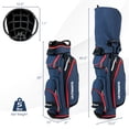 thumbnail image 2 of Gymax 9.5" Golf Cart Bag w/14 Divider Rain Hood Cooler Bag 8 Pockets, 2 of 10