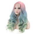 thumbnail image 5 of SUCS Women's Fashion Wig Multicolor Synthetic Hair Long Wigs hair Wave Wig, 5 of 5