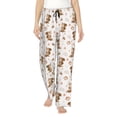 thumbnail image 2 of Picia Fall Squirrel Womens Soft Woven Cotton Elastic Waistband Sleep Pajama Pant Lounge Sleep Pant With Pockets And Drawstring-Medium, 2 of 9