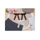 thumbnail image 5 of INSPIRE CHIC Broche de lazo de terciopelo vintage para mujer con strass para bodas y fiestas en blanco, 5 of 5