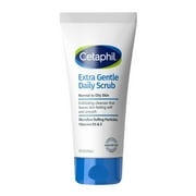 Cetaphil Extra Gentle Daily Face Scrub, Exfoliates & Cleanses, Sensitive Skin, 6 fl oz