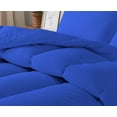 thumbnail image 5 of D.N.G. BEDDINGS 3 Piece Luxury Straight Line Pattern Comforter Set, Premium Super Soft, 800 Thread Count, 100% Egyptian Cotton, King/California King Size Royal Blue Solid Color, 5 of 6