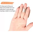 thumbnail image 3 of 4PCS Protège-Doigt en Acier Inoxydable, Protecteur de Coupe du Doigt, Outil de Coupe Sûr de Cuisine, 3 of 5