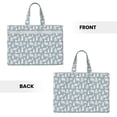 thumbnail image 2 of Salouo Polar Bears And Snowy Winter for Canvas Tote File Bag, Tote Bag With Zipper Business Briefcase Document Bag with Handle A4 File Organizer Laptop Bag for Travel & Work, 2 of 8