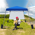 thumbnail image 4 of Renwick 10x10ft Pop-Up Canopy with Sun Shade Wall, Blue, 4 of 9