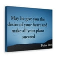 thumbnail image 6 of Scripture Walls Psalm 20:4 Desire Of Your Heart Bible Verse Canvas Christian Wall Art Ready to Hang Unframed, 6 of 17