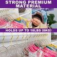 thumbnail image 2 of Premium Clear Invisible Acrylic Hangers, Crystal Plastic Hangers with Bling Gold Glitter Ultra Slim & Space Saving Suit Hangers, 2 of 4