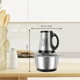 thumbnail image 3 of LAC LAICHY 8-Cup 250W,Variable Speed Food Processor, Silver, 3 of 8