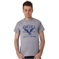 thumbnail image 5 of USA Land of the Free Patriotic Eagle Men's Graphic T Shirt Tees Brisco Brands S, 5 of 6