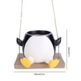 thumbnail image 2 of Maceta oscilante de pingüino maceta oscilante de ganso bonita y creativa para jardín, 2 of 8