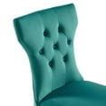 thumbnail image 6 of Modway Silhouette Performance Velvet Dining Chairs - Set of 2 in Teal, 6 of 9