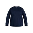 thumbnail image 5 of Terra & Sky Women's Plus Size Fleece Sweatshirt with Long Sleeves, Size 0X-5X, 5 of 5