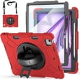 thumbnail image 1 of Case for iPad Air 13 Inch Case M3 2025 M2 2024, Rugged iPad Pro 12.9 6th/5th/4th/3rd Generation Case with Screen Protector/Kickstand/Handle Grip/Shoulder Strap/Pencil Holder, 1 of 7