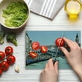 thumbnail image 4 of Italy Cutting Board, Famous Landscape of Venice Gondolas and Architecture Europe Tourism Canal Photo, Decorative Tempered Glass Cutting and Serving Board, Small Size, Multicolor, by Ambesonne, 4 of 5