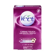 Veet Caring Touch Bikin & Underarm Hair Removal Cream Kit, 3.38 FL OZ