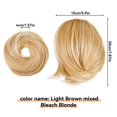 thumbnail image 4 of Vogacara Impresionantes accesorios para el cabello suaves y naturales para extensiones de moño de cola de caballo completamente cortas Cuidado del cabello Q20-18H613, 4 of 6