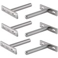 thumbnail image 1 of Dww-6 Pcs Supports en Métal pour Tague Flottante, 3 Pouces Fixations Cache Support Plateau Flottant Cache Support pour Mural, 1 of 5