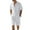 White, variant on Men's Linen Vacation 2-Piece Beach Set, Solid Color Lightweight Button-Down Pocket Shirt and Elastic Waist Shorts, Summer Outfit For Holiday,Army Green,L