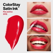 Revlon ColorStay Satin Ink Long Lasting Lipstick with Vitamin E, 015 Fire & Ice, 0.17 fl oz