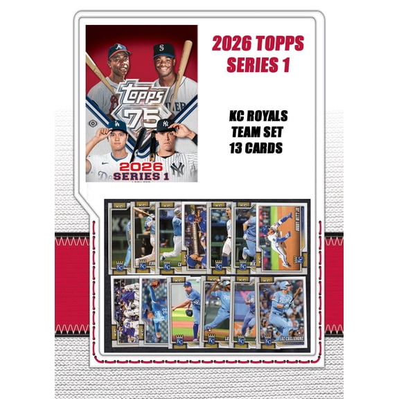 2026 Topps Series 1 Baseball Card Team Set Kansas City Royals Jac Caglianone RC Witt