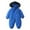 Blue, variant on Newborn Winter Clothes Girl Baby Plush Long Sleeve Fleece Jumpsuit Baby Fleece Hooded Jumpsuit Infant Winter Outfit Size 18 24 Months,(Light Blue 18-24 Months)