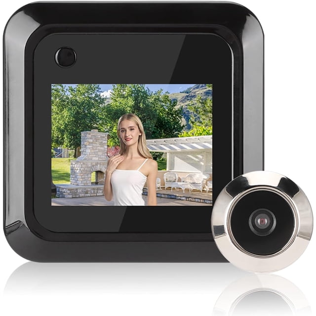 Visor de Puerta Inteligente con Pantalla LCD TFT de 2,4 Pulgadas, Cámara Gran Angular de 0,3 MP, Grabación de Fotos