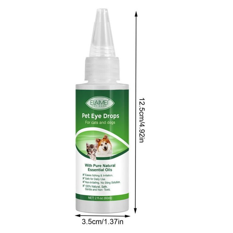 Dog Eye Drops 60ML for All Animal Eye Wash Helps Relieve Pink Eye Allergy Symptoms Eases Itching Irritation with Pure Natural Essential Oils 100 Natural Safe Gentle and Non toxic Walmart