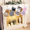 thumbnail image 3 of Christmas Pet Cat Paw Stocking Christmas Embroidered Cat Paw Plush Christmas Stocking, 3 of 5