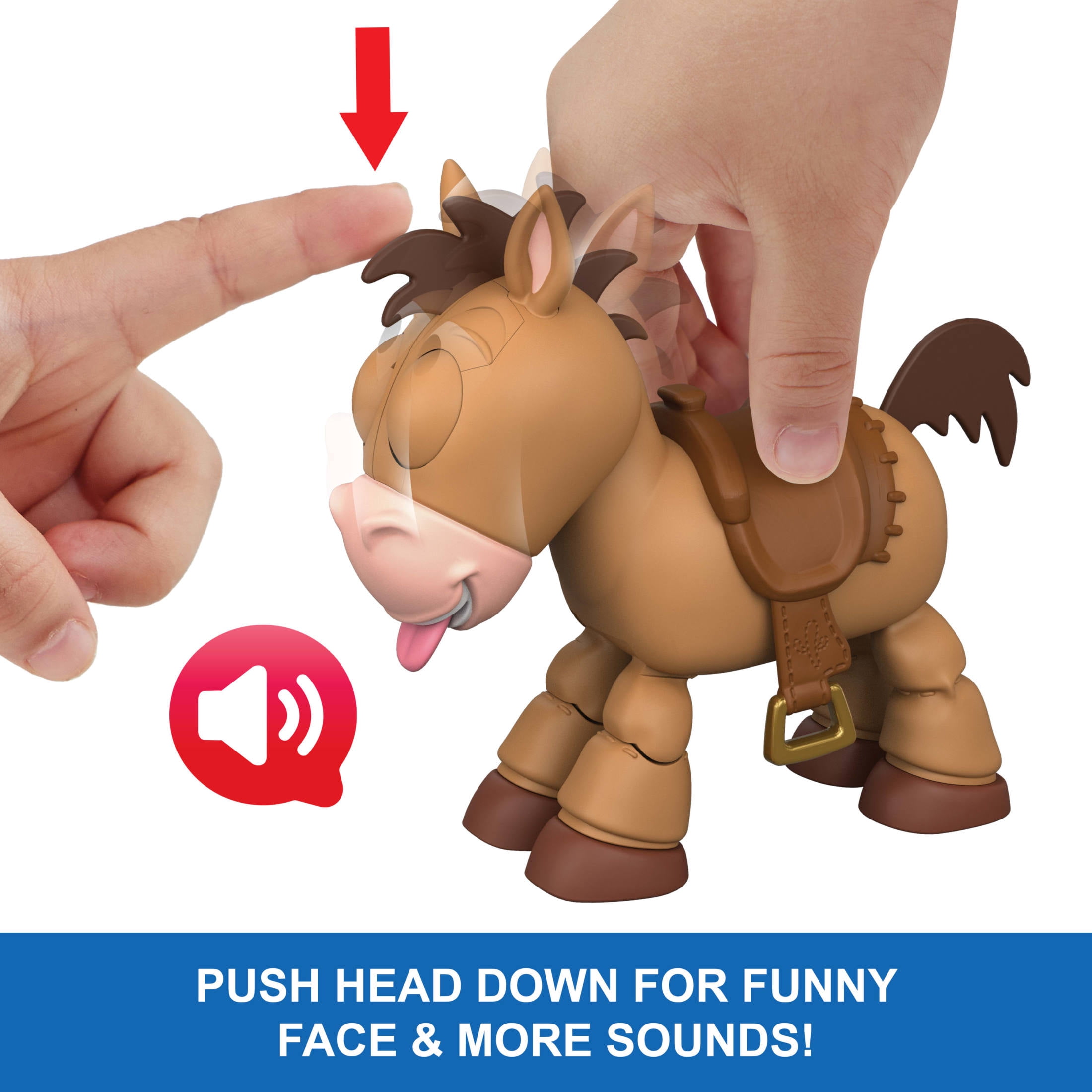 Disney and Pixar Toy Story Lil Partner Bullseye Posing Horse Figure with Sounds