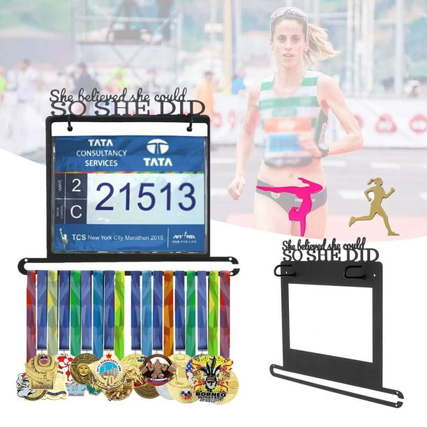 Porte-médaille porte-médaille - Nom : Running pour femmes - 28 cm