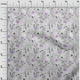 thumbnail image 3 of oneOone Georgette Viscose Purple Fabric Floral Fabric For Sewing Printed Craft Fabric By The Yard 42 Inch Wide, 3 of 4