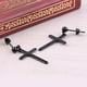 thumbnail image 3 of Aretes de Crucifijo Salvador Acero Inoxidable 316L para Mujer y Hombre, 3 of 7