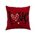 thumbnail image 1 of Decoración de Día de San Valentín Funda de Almohada Patrones en Forma de Corazón Cojín de Sofá Decoración de Ambiente Festivo Decoración de Sala de Estar Y Dormitorio Decoraciones de Día de San Valent, 1 of 6