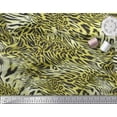 thumbnail image 2 of Soimoi Rayon Fabric Leopard & Tiger Animal Skin Decor Fabric Printed Yard 56 Inch Wide, 2 of 3