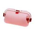 thumbnail image 2 of Silicone Lunch Box Make Up Pouch Microondas Bolsa de tocador Contenedor de almacenamiento de alimentos plegable Caja de bento para viajar RV Oficina Rosa, 2 of 8
